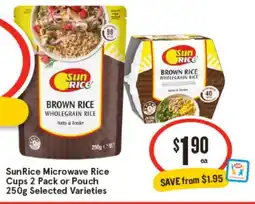 IGA SunRice Microwave Rice Cups offer