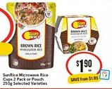 IGA SunRice Microwave Rice Cups offer