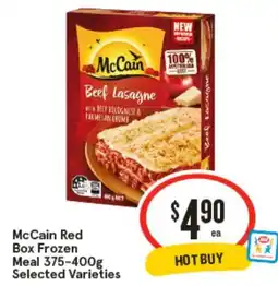 IGA McCain Red Box Frozen Meal offer