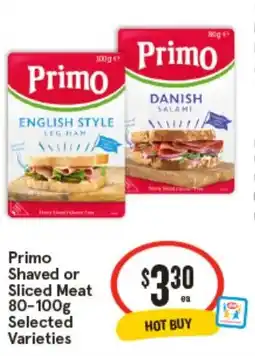 IGA Primo Shaved or Sliced Meat offer