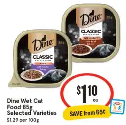 IGA Dine Wet Cat Food offer