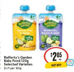 IGA Rafferty's Garden Baby Food offer
