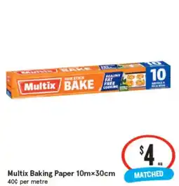IGA Multix Baking Paper 10mx30cm offer