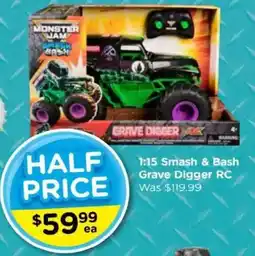 Toyworld 1:15 smash & bash grave digger rc offer