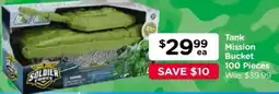 Toyworld Tank Mission Bucket 100 Pieces offer