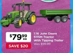 Toyworld 1:16 John Deere 5115M Tractor With Tipping Trailer offer