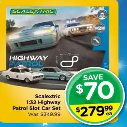Toyworld Scalextric 1:32 Highway Patrol Slot Car Set offer