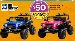 Toyworld Basher Ride On Blue or Pink offer