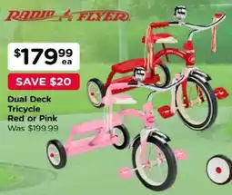 Toyworld Dual Deck Tricycle Red or Pink offer