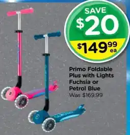 Toyworld Primo Foldable Plus with Lights Fuchsia or Petrol Blue offer