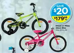 Toyworld Diesel or Missy 40cm Bike offer