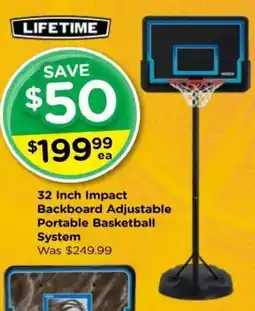 Toyworld 32 Inch Impact Backboard Adjustable Portable Basketball offer
