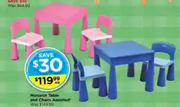 Toyworld Monarch Table and Chairs Assorted offer