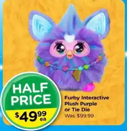 Toyworld Furby Interactive Plush Purple or Tie Die offer