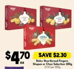 Drakes Bisko Shortbread Fingers, Shapes or Choc Selection offer