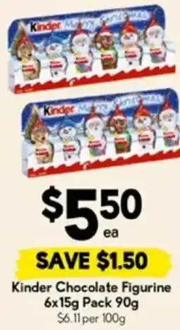 Drakes Kinder Chocolate Figurine offer
