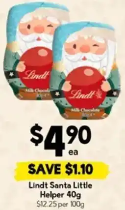 Drakes Lindt Santa Little Helper offer