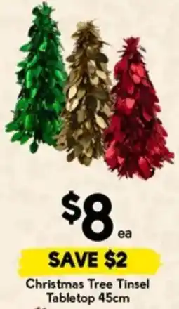 Drakes Christmas Tree Tinsel Tabletop offer