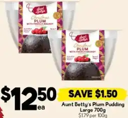Drakes Aunt Betty's Plum Pudding Large offer
