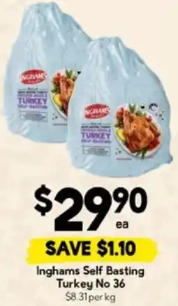 Drakes Inghams Self Basting Turkey No 36 offer