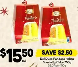 Drakes Del Duca Pandoro Italian Specialty Cake offer