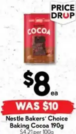 Drakes Nestle Bakers' Choice Baking Cocoa offer