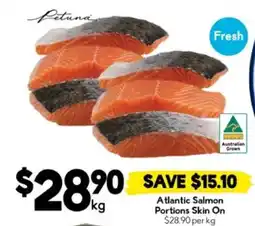 Drakes Atlantic Salmon Portions Skin On offer