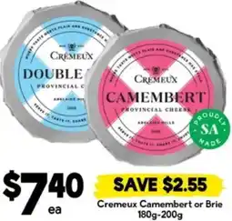 Drakes Cremeux Camembert or Brie offer