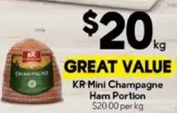 Drakes Kr mini champagne ham portion offer