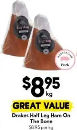 Drakes Drakes Half Leg Ham On The Bone offer