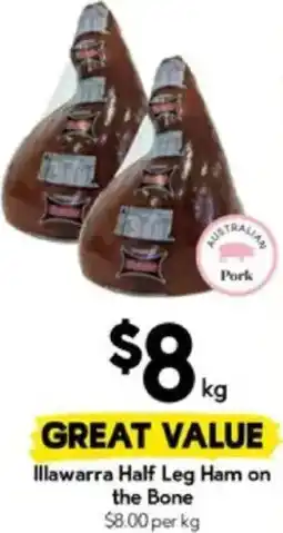 Drakes Illawarra Half Leg Ham on the Bone offer
