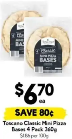 Drakes Toscano Classic Mini Pizza Bases offer