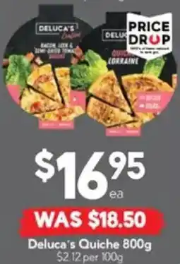 Drakes Deluca's Quiche offer