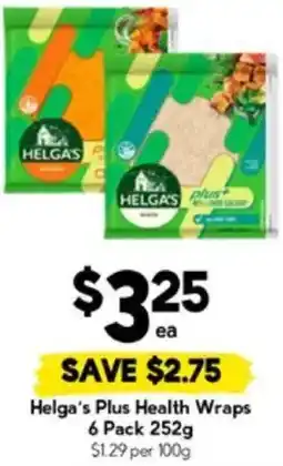 Drakes Helga's Plus Health Wraps offer