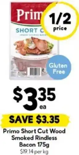 Drakes Primo Short Cut Wood Smoked Rindless Bacon offer