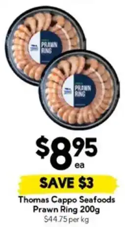 Drakes Thomas Cappo Seafoods Prawn Ring offer
