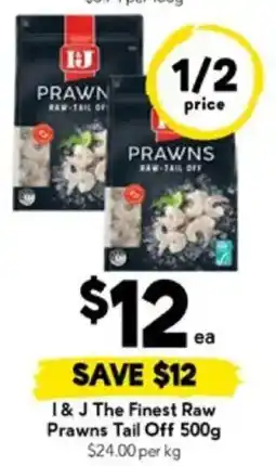 Drakes I & J The Finest Raw Prawns Tail offer