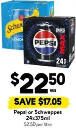 Drakes Pepsi or Schweppes offer