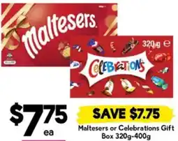 Drakes Maltesers or Celebrations Gift Box offer