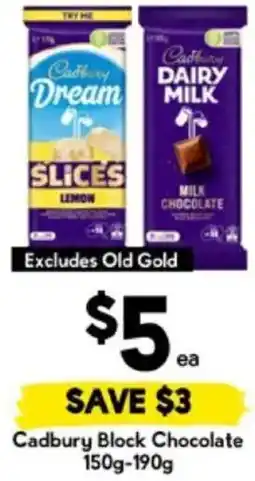 Drakes Cadbury Block Chocolat offer