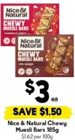 Drakes Nice & Natural Chewy Muesli Bars offer