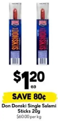 Drakes Don Donski Single Salami Sticks offer