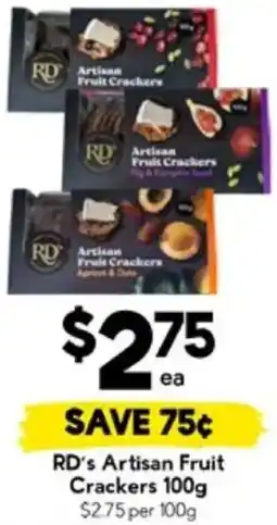 Drakes RD's Artisan Fruit Crackers offer