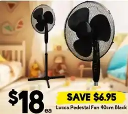 Drakes Lucca Pedestal Fan Black offer