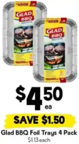 Drakes Glad BBQ Foil Trays offer