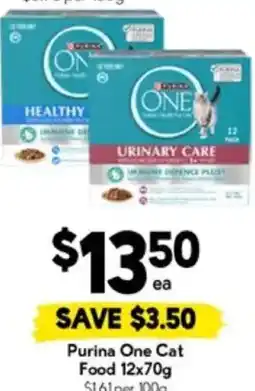 Drakes Purina One Cat Food offer
