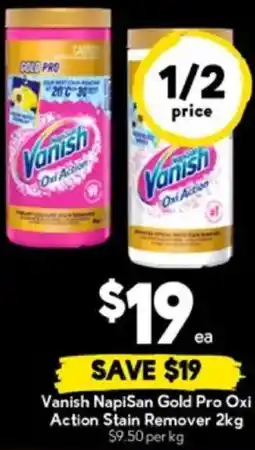 Drakes Vanish NapiSan Gold Pro Oxi Action Stain Remover offer