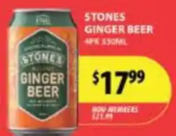 Star Liquor Stones ginger beer offer