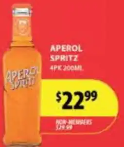 Star Liquor Aperol spritz offer