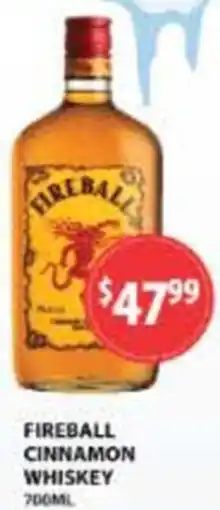 Star Liquor Fireball cinnamon whiskey offer